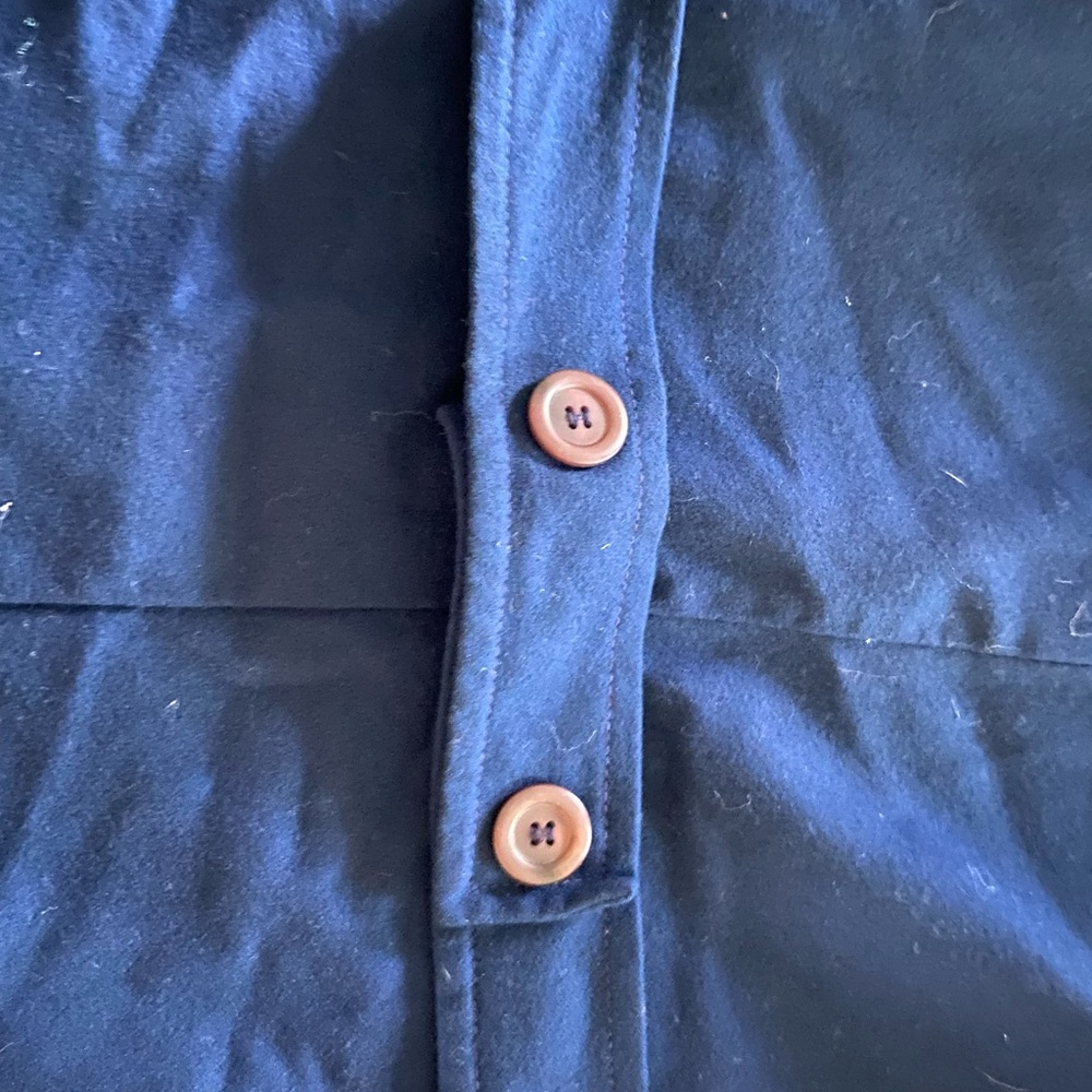 Pendleton Navy Wool Trench Coat - image 3